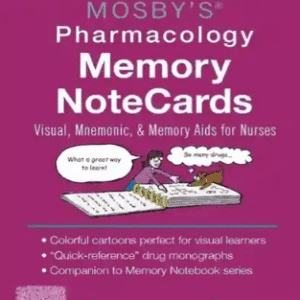 Mosby’s Pharmacology Memory NoteCards