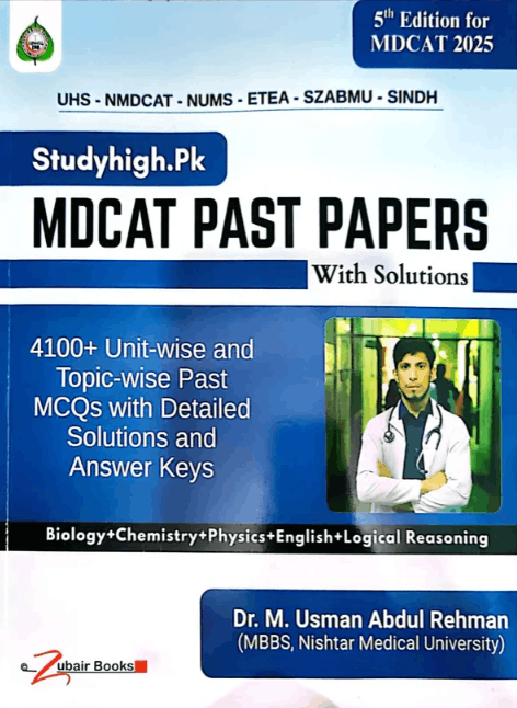 MDCAT Past Papers With Solutions 5th Edition 2025