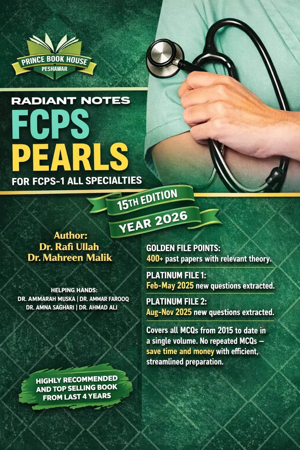 Radiant Notes FCPS PEARLS 15th Edition (YEAR 2026)