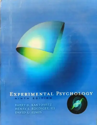 Experimental Psychology 9th Edition by Barry H. Kantowitz