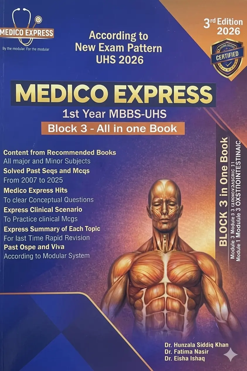 Medico Express Block 3 1st Year MBBS 3rd Edition 2026