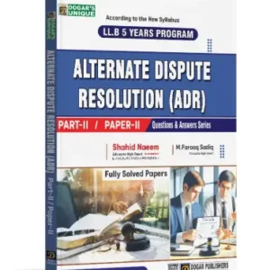 LLB Part 2 Alternate Dispute Resolution Part 2 (5 Years Program)