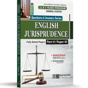 LLB Part 2 English Jurisprudence (5 Years Program)