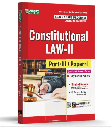 LLB Part 3 Constitutional Law-II (5 Years Program)