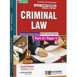 Criminal LAW LLB Part 3 (5 Years Program)