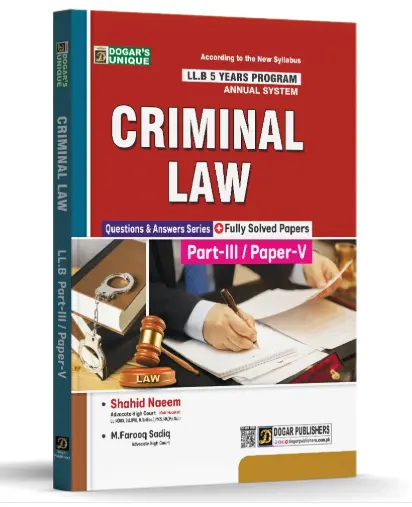 Criminal LAW LLB Part 3 (5 Years Program)