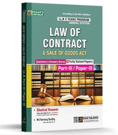 Law of Contract & Sale of Goods Act LLB Part 3 (5 Years Program)