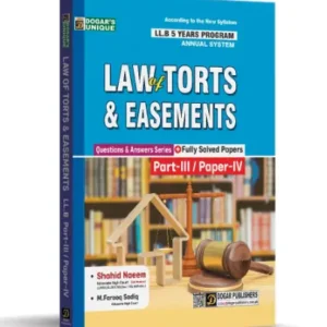 Law of Torts & Easements LLB Part 3 (5 Years Program)