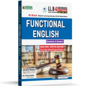 LLB Semester 1 Functional English 4 Years Program (New Syllabus 2026-29)