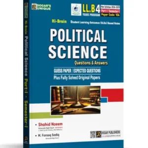 LLB Semester 1 Political Science 4 Years Program (New Syllabus 2026-29)